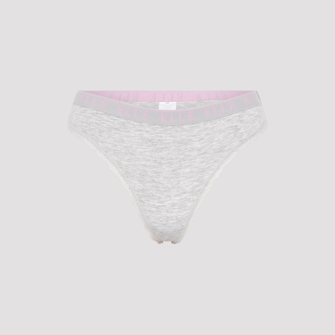 Multi Pack (3) Cotton Lace Trim Tipped Thongs RRP £28