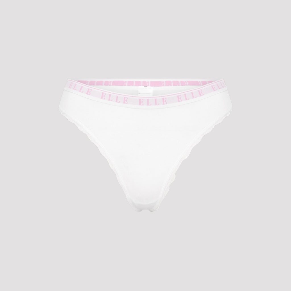Multi Pack (3) Cotton Lace Trim Tipped Thongs RRP £28