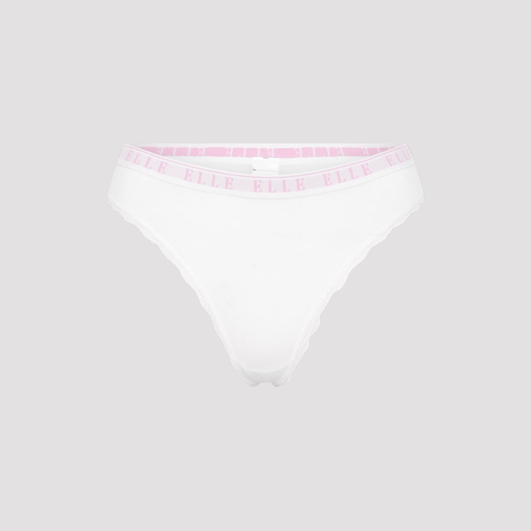 Multi Pack (3) Cotton Lace Trim Tipped Thongs RRP £28