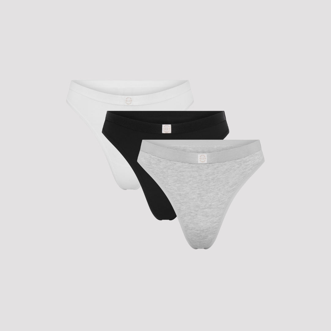 Multi 3 Pack Super Soft Cotton Heritage Patch Thongsin RRP £28