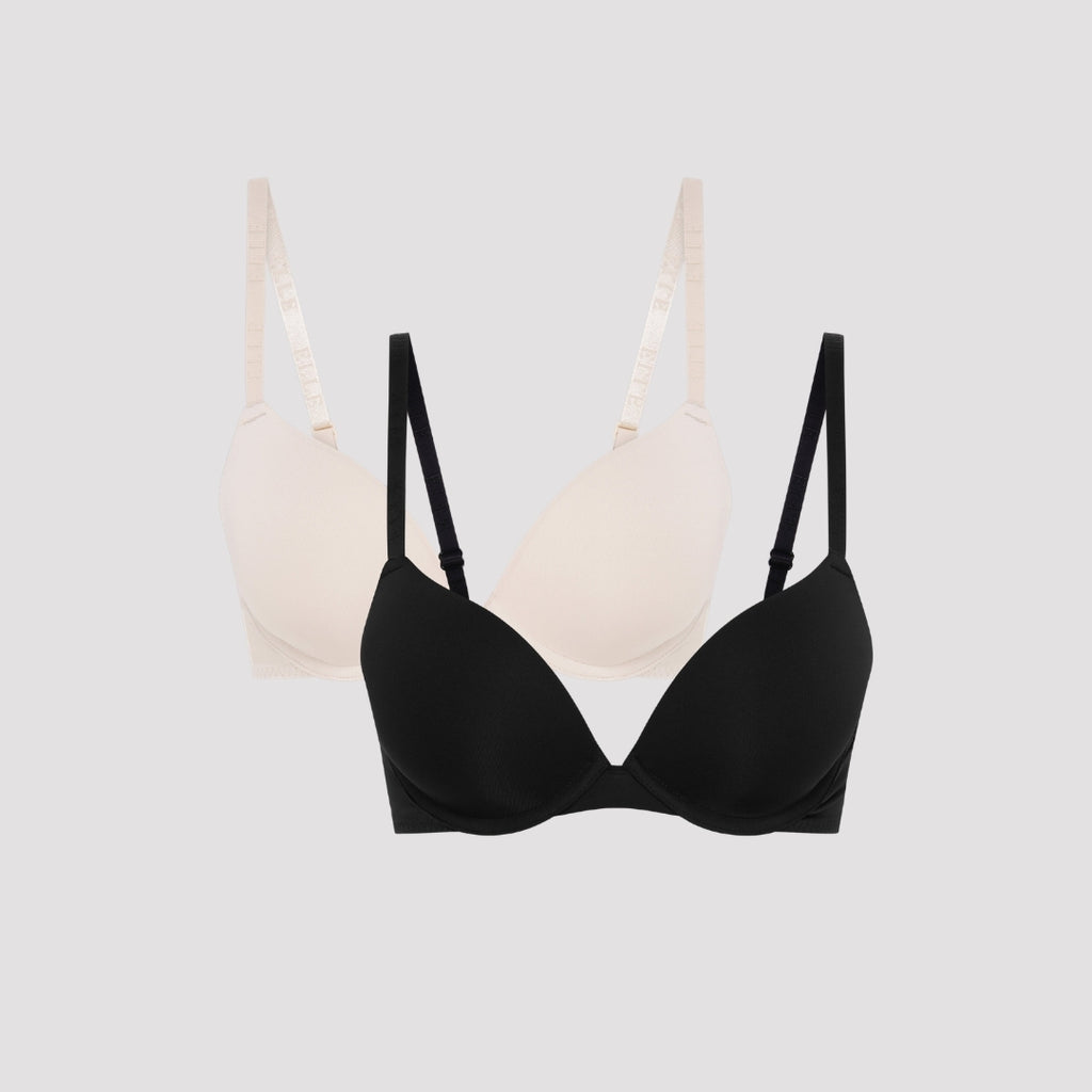 Multi Pack (2) Padded Smooth Bras Branded Strap RRP £40