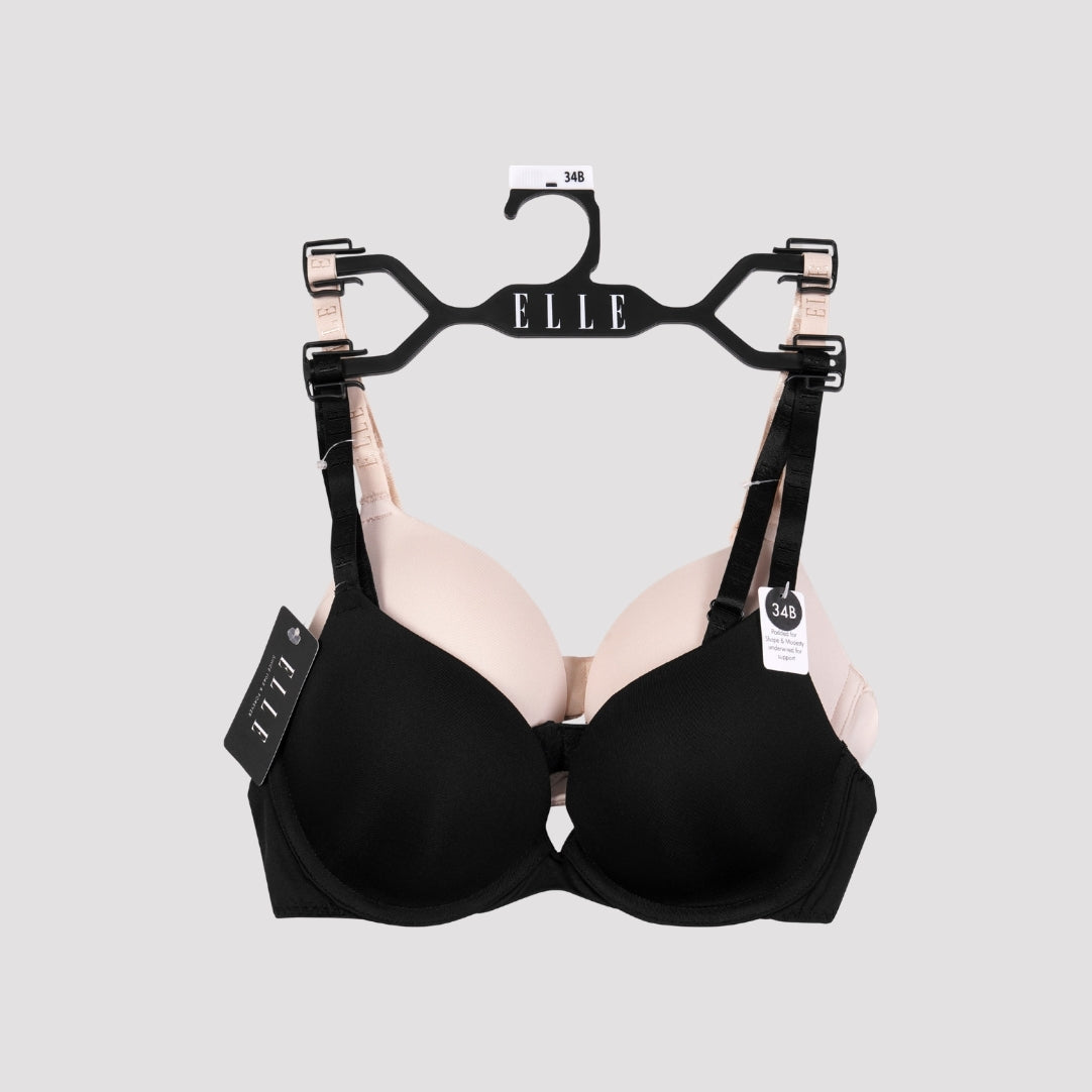 Multi Pack (2) Padded Smooth Bras Branded Strap RRP £40
