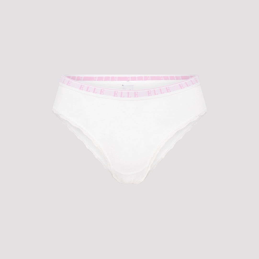 Multi Pack (3) Cotton Lace Trim Tipped Brazilians RRP £28