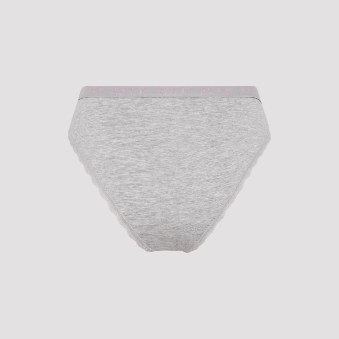 Multi Pack (3) Cotton Lace Trim Tipped Brazilians RRP £28