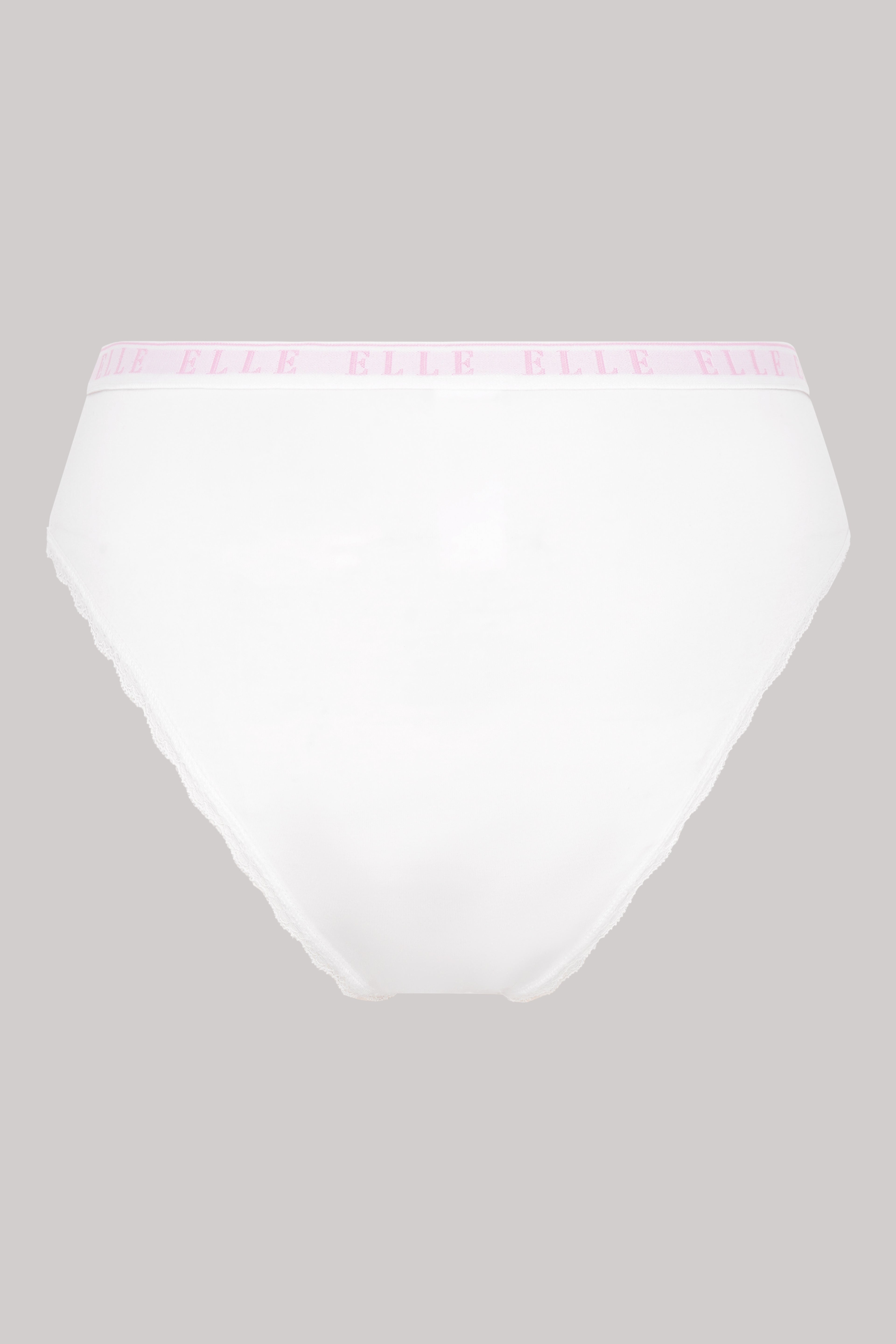 Multi Pack (3) Cotton Lace Trim Tipped Brazilians RRP £22