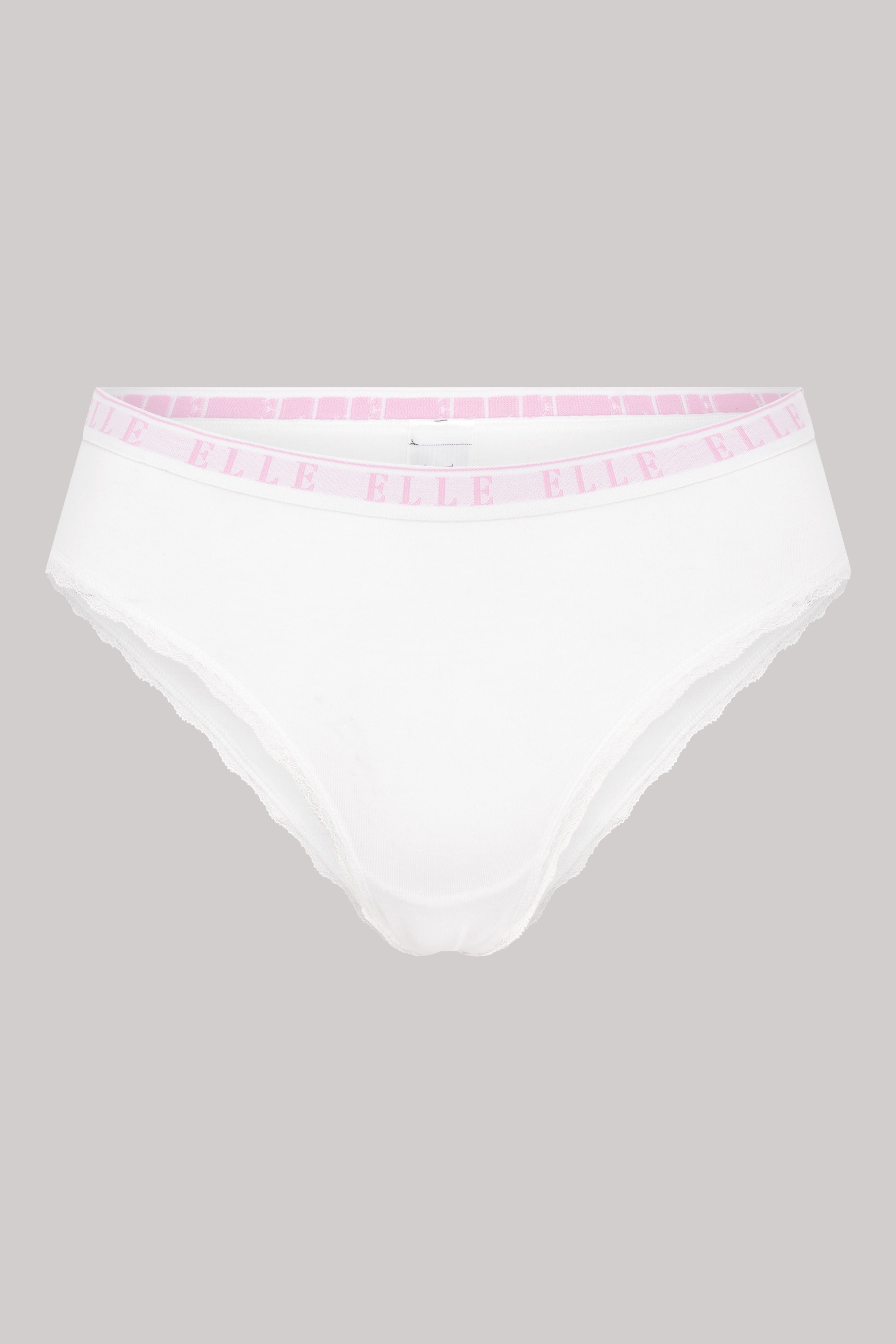 Multi Pack (3) Cotton Lace Trim Tipped Brazilians RRP £22