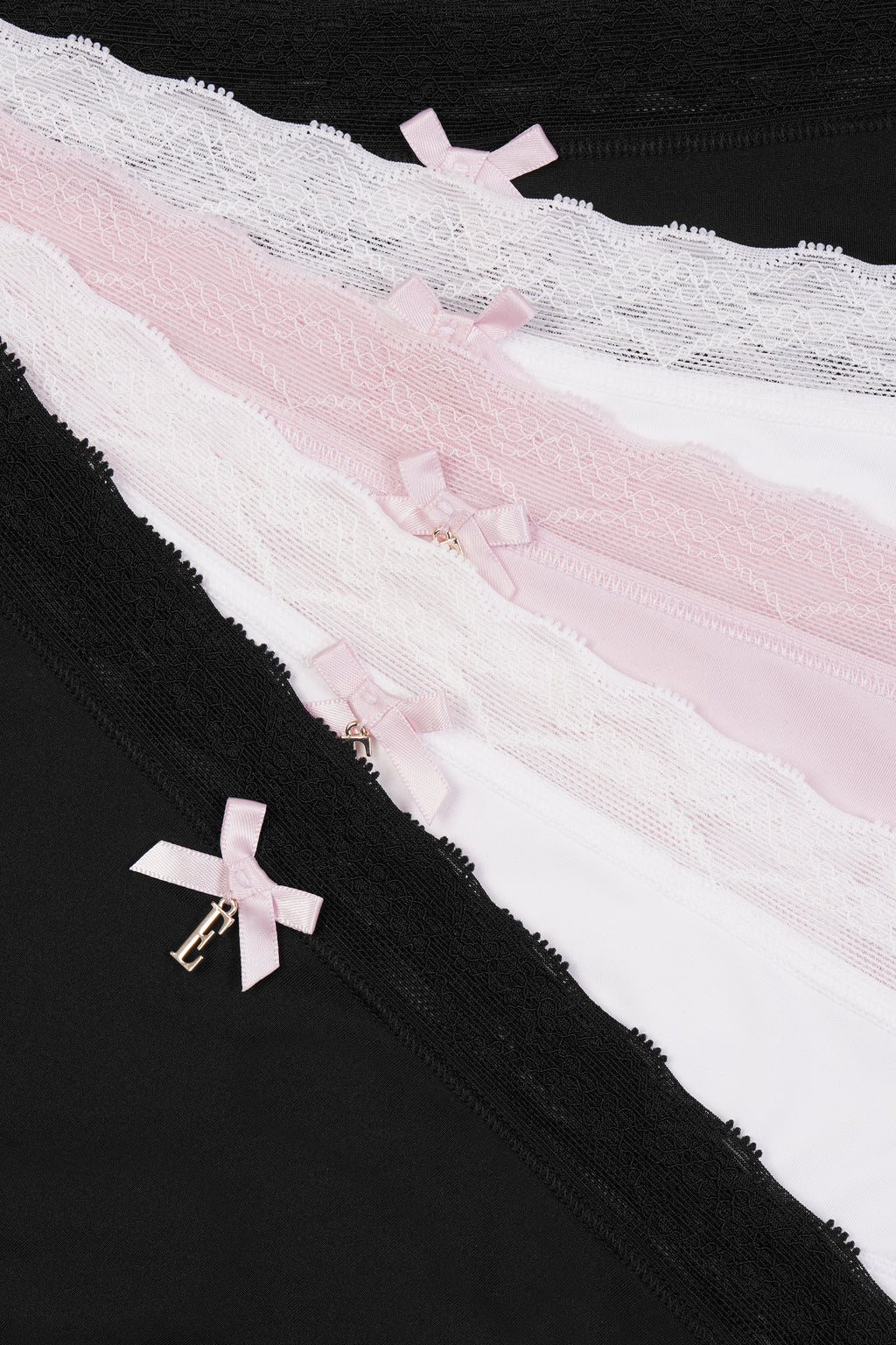 Multi Pack (5) Lace Waist Thongs RRP £35