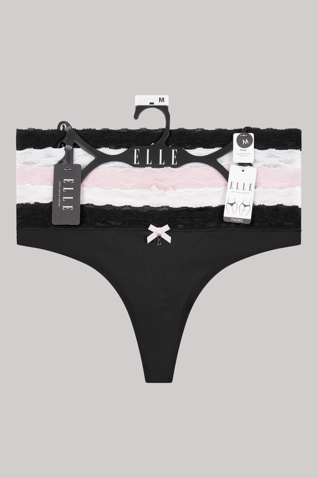 Multi Pack (5) Lace Waist Thongs RRP £35