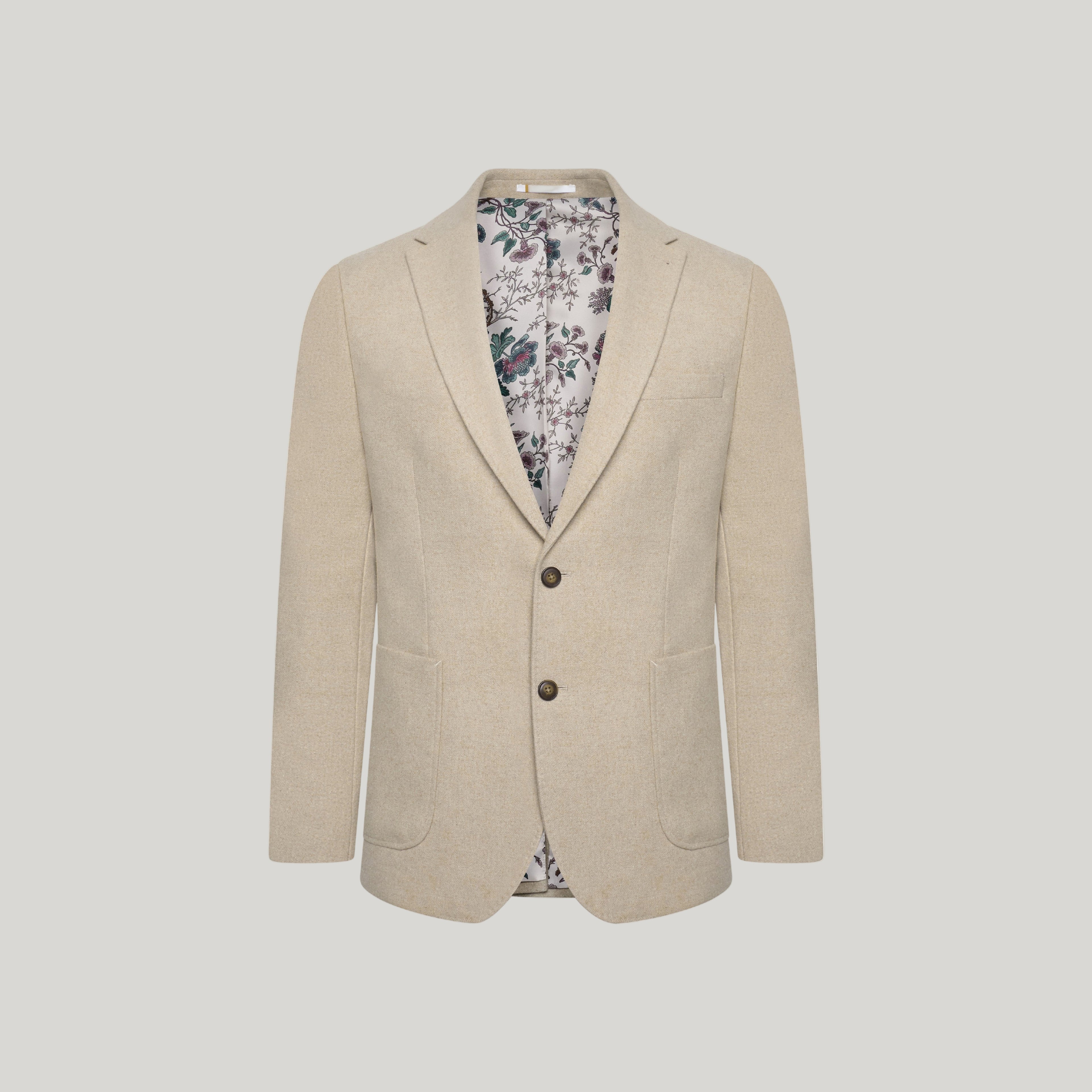 Adam Wool Tweed Two Piece Suit in Ecru RRP £249