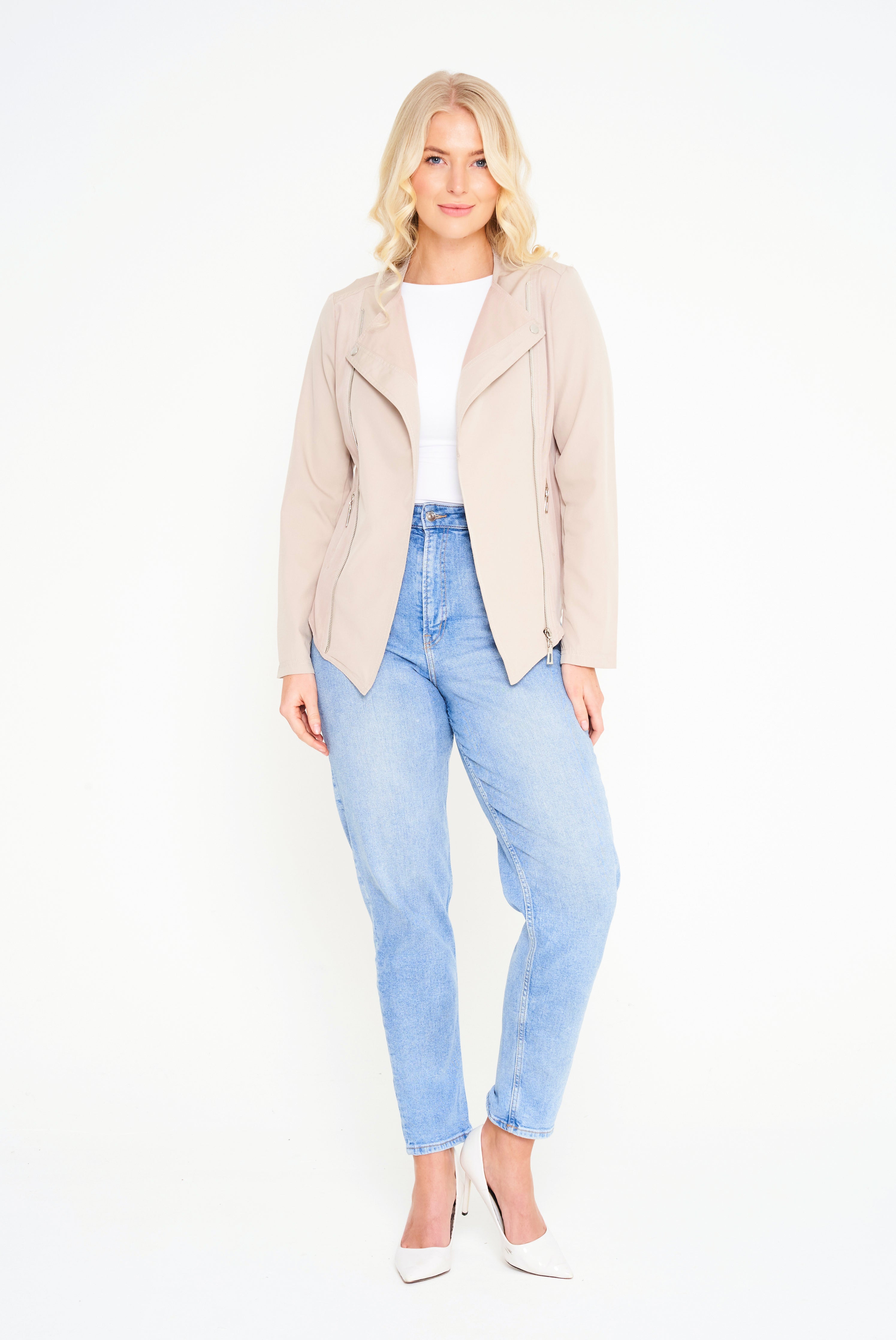 Elle Abbie Jacket in Stone RRP £109