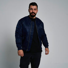 Load image into Gallery viewer, ProGo Ronnie Men&#39;s Bomber Jacket Dark Navy RRP £99.99
