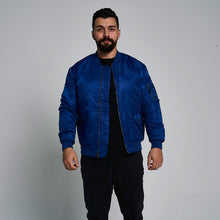 Load image into Gallery viewer, ProGo Ronnie Men&#39;s Bomber Jacket Blue RRP £99.99
