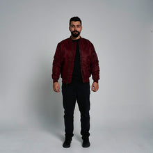 Load image into Gallery viewer, ProGo Ronnie Men&#39;s Bomber Jacket Burgundy RRP £99.99
