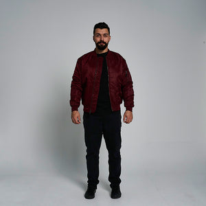 ProGo Ronnie Men's Bomber Jacket Burgundy RRP £99.99