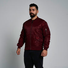 Load image into Gallery viewer, ProGo Ronnie Men&#39;s Bomber Jacket Burgundy RRP £99.99
