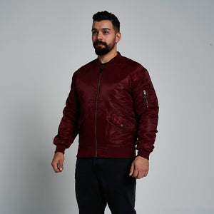 ProGo Ronnie Men's Bomber Jacket Burgundy RRP £99.99