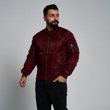 Load image into Gallery viewer, ProGo Ronnie Men&#39;s Bomber Jacket Burgundy RRP £99.99
