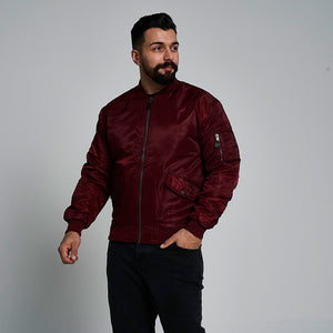 ProGo Ronnie Men's Bomber Jacket Burgundy RRP £99.99