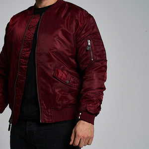 ProGo Ronnie Men's Bomber Jacket Burgundy RRP £99.99