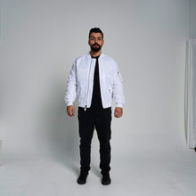 Load image into Gallery viewer, ProGo Ronnie Men&#39;s Bomber Jacket White RRP £99.99
