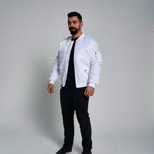 Load image into Gallery viewer, ProGo Ronnie Men&#39;s Bomber Jacket White RRP £99.99
