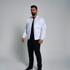 ProGo Ronnie Men's Bomber Jacket White RRP £99.99