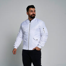 Load image into Gallery viewer, ProGo Ronnie Men&#39;s Bomber Jacket White RRP £99.99
