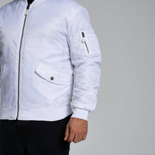 Load image into Gallery viewer, ProGo Ronnie Men&#39;s Bomber Jacket White RRP £99.99
