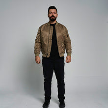 Load image into Gallery viewer, ProGo Ronnie Men&#39;s Bomber Jacket Khaki RRP £99.99
