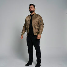 Load image into Gallery viewer, ProGo Ronnie Men&#39;s Bomber Jacket Khaki RRP £99.99
