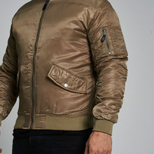 Load image into Gallery viewer, ProGo Ronnie Men&#39;s Bomber Jacket Khaki RRP £99.99
