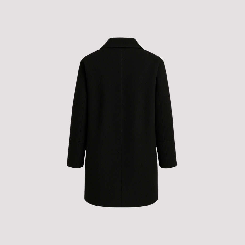 Elle Ladies Alice Wool Coat in Black RRP £179