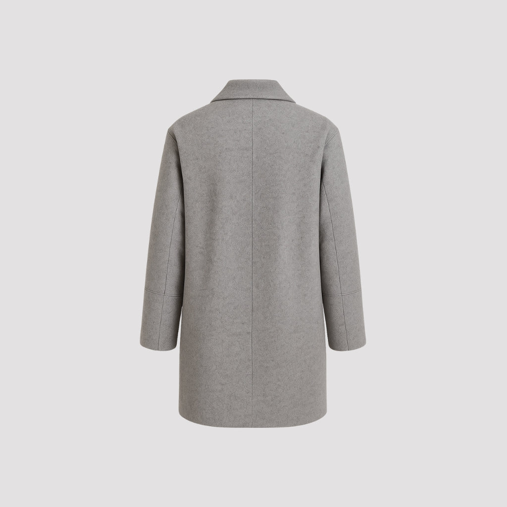 Elle Ladies Alice Wool Coat in Grey RRP £179