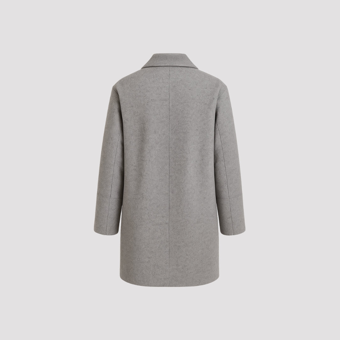 Elle Ladies Alice Wool Coat in Grey RRP £179