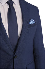 Load image into Gallery viewer, Archie Melange Slim Fit Suit Jacket in Blue RRP £119
