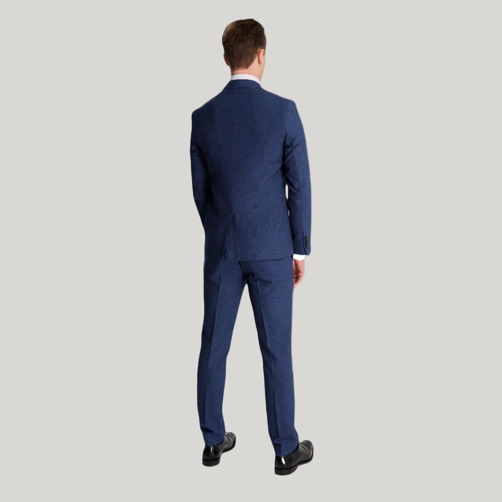 Archie Melange Slim Fit Suit Jacket in Blue RRP £119