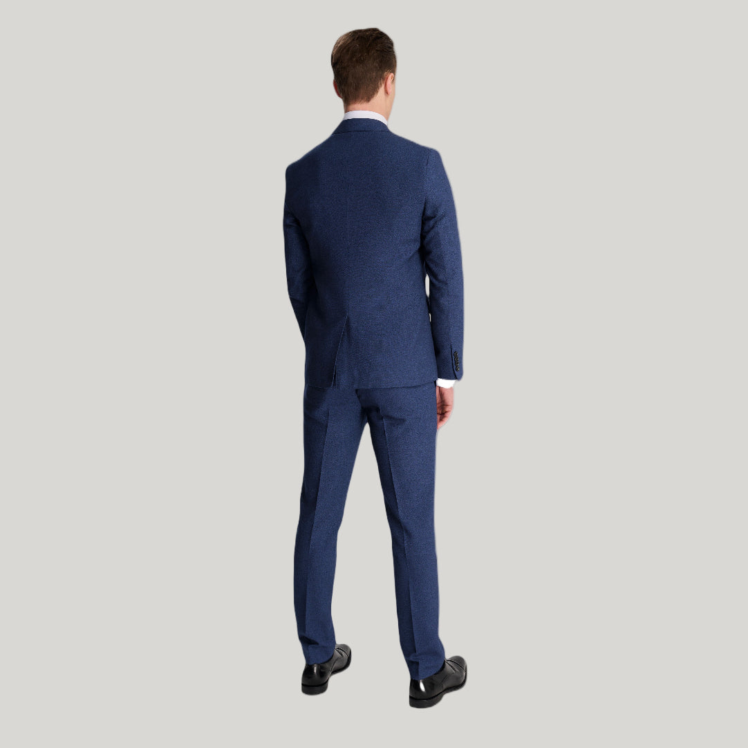 Archie Melange Slim Fit Suit Jacket in Blue RRP £119