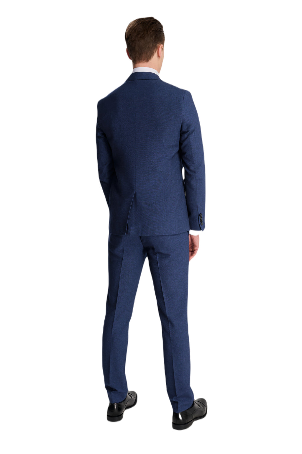 Archie Melange Slim Fit Suit Jacket in Blue RRP £119