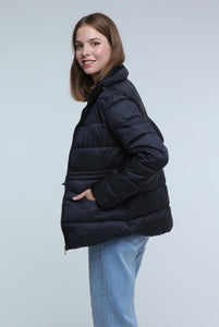 Elle Puffa Jacket in Black RRP £179