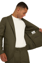 Load image into Gallery viewer, Arthur Flannel Blazer in Khaki RRP £159
