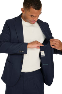 Arthur Flannel Blazer in Navy RRP £159