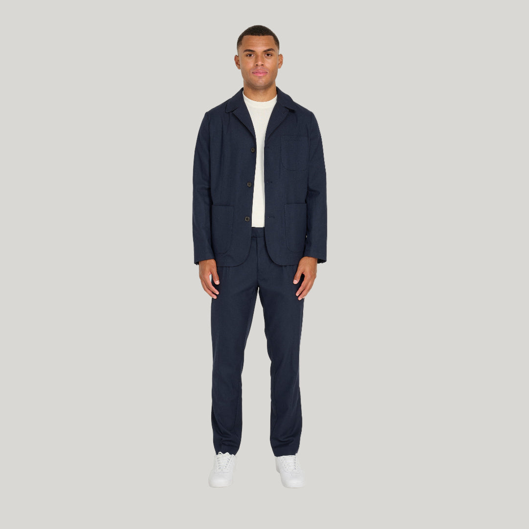 Arthur Flannel Jacket in Navy RRP £159