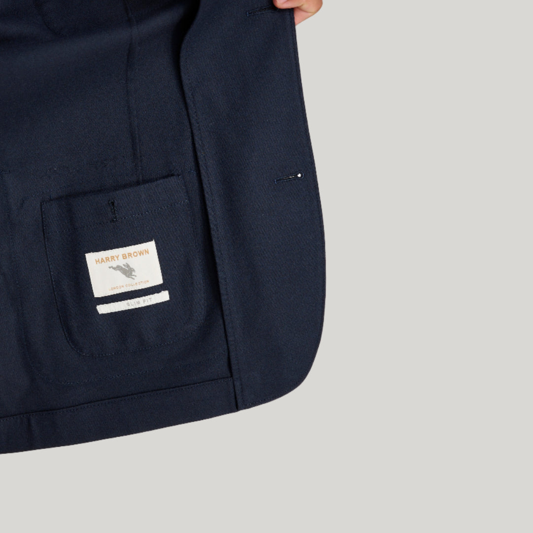 Arthur Flannel Jacket in Navy RRP £159