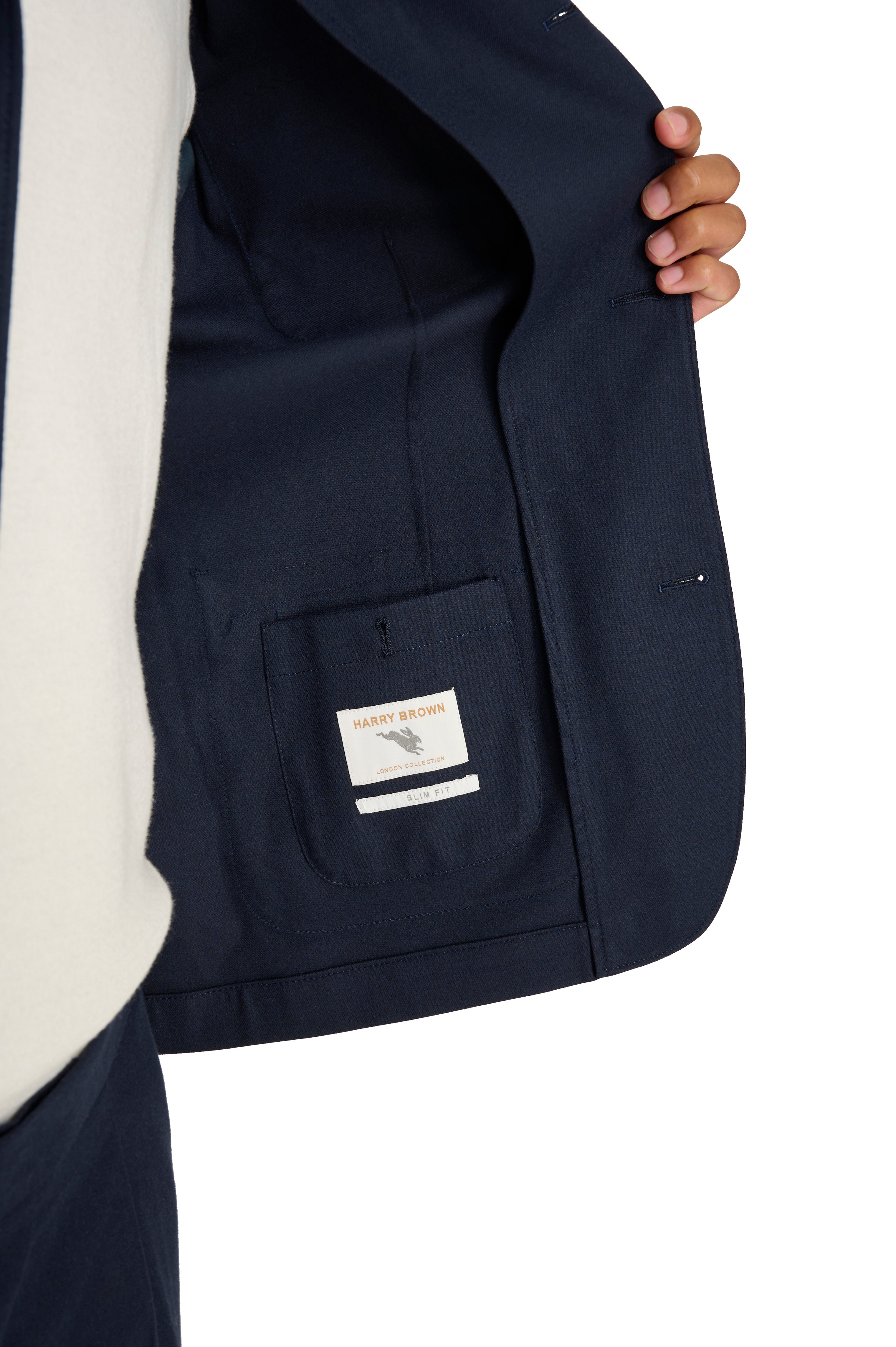 Arthur Flannel Jacket in Navy RRP £159