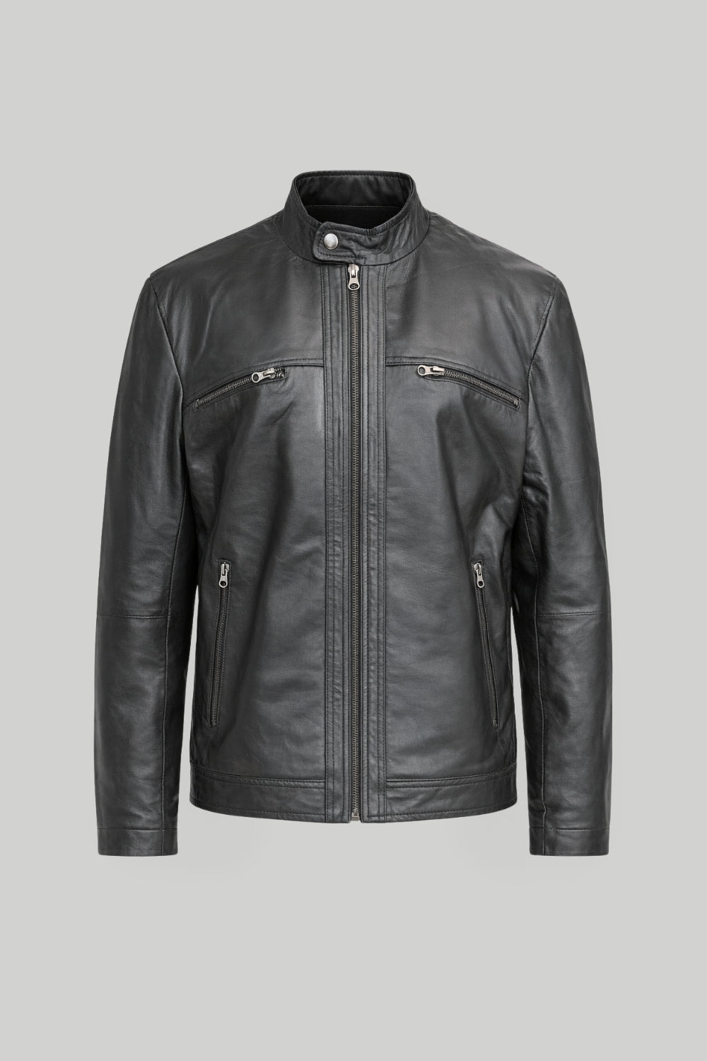 Borya Leather Jacket in Black RRP £299