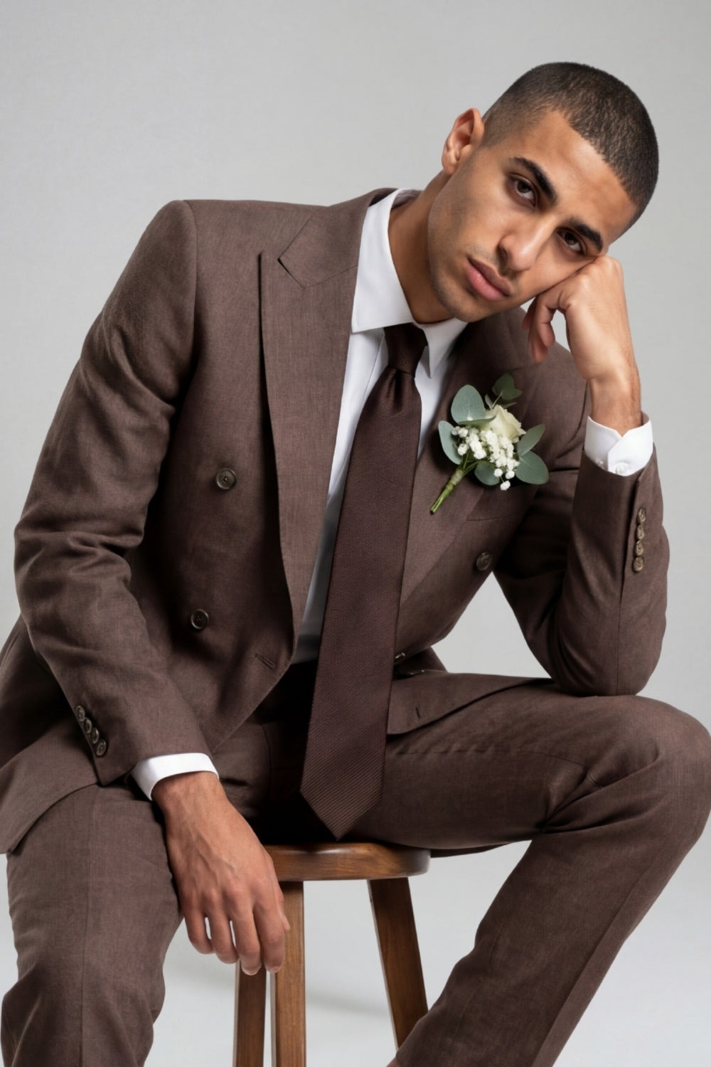 Giacomo Slim Fit Double Breasted Suit Jacket RRP £185