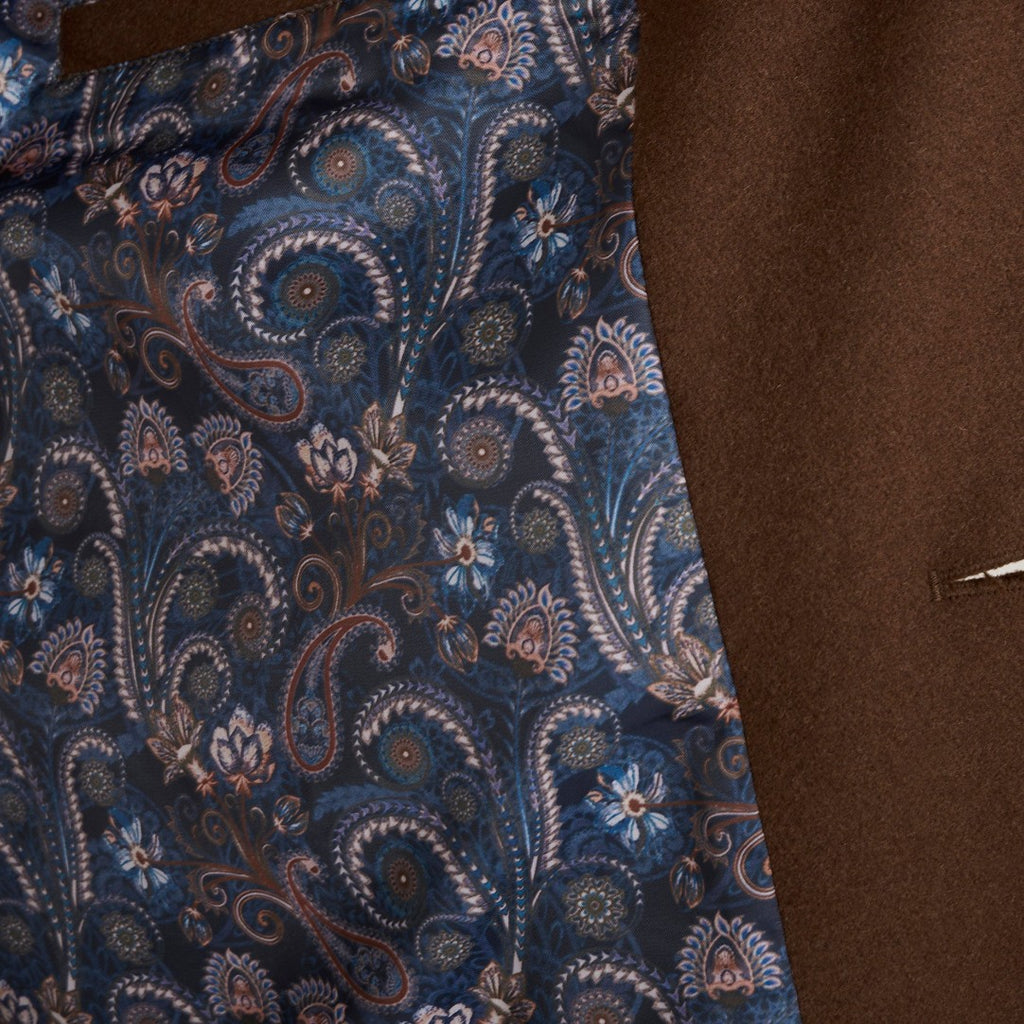 Josh Wool Melton Overcoat in Brown RRP £179