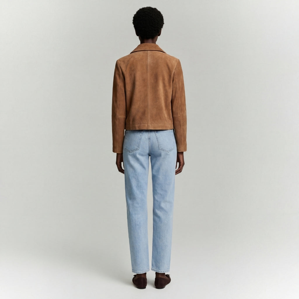 Suede Jacket in Camel RRP £289