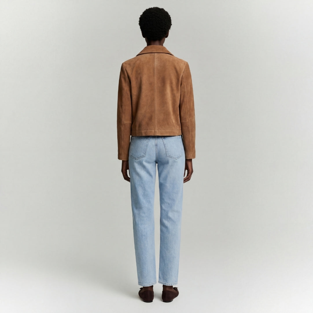 Suede Jacket in Camel RRP £289