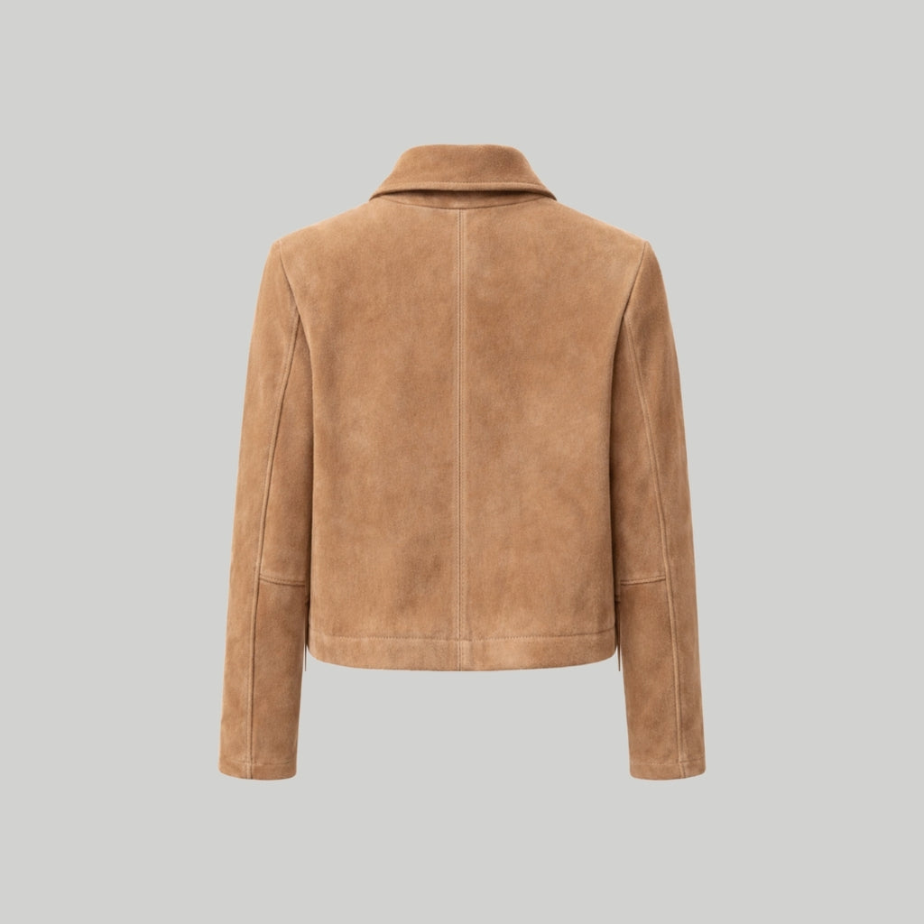 Suede Jacket in Camel RRP £289